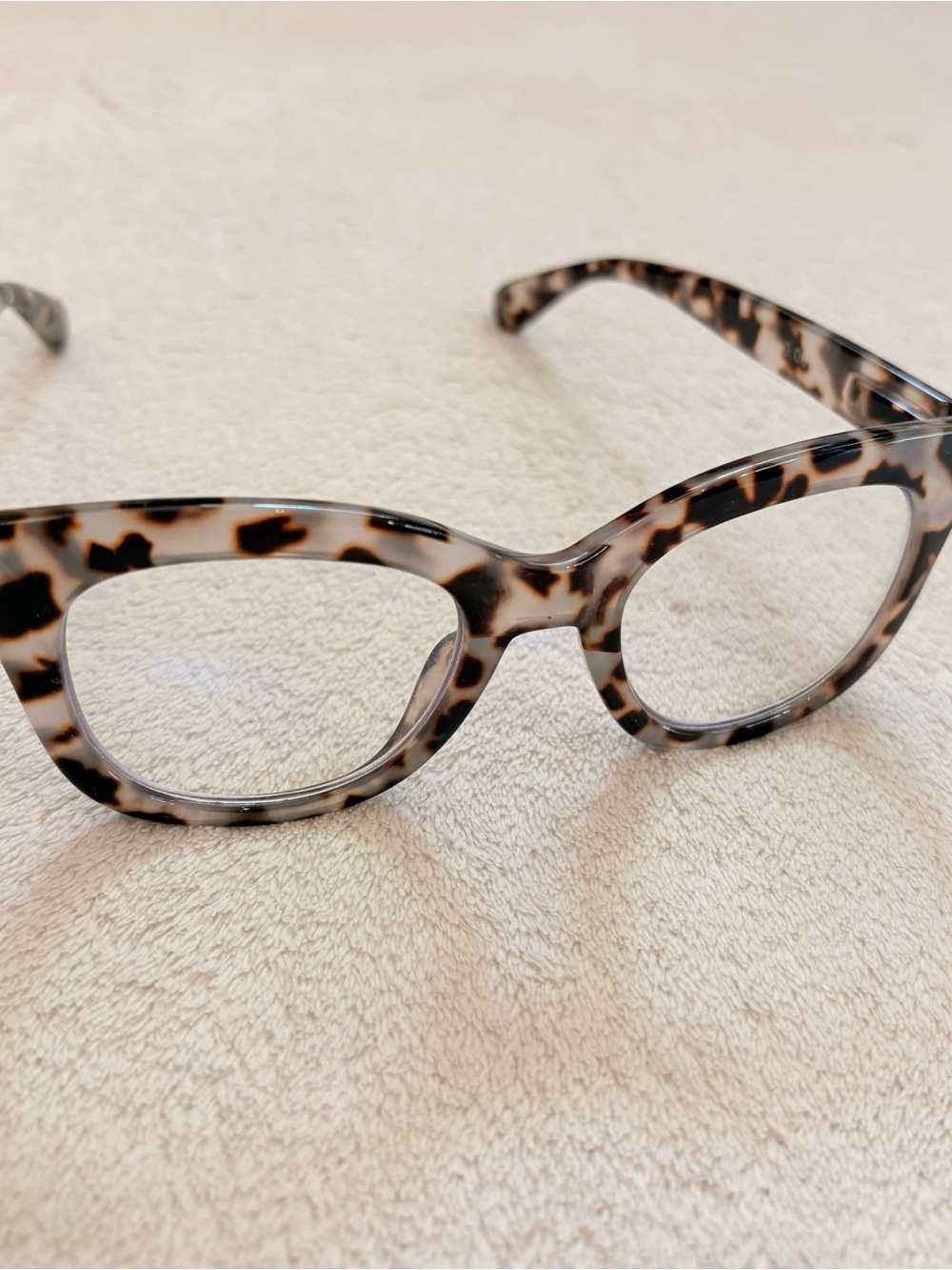 J. Crew Tortoiseshell Cat-Eye Blue Light Glasses OS